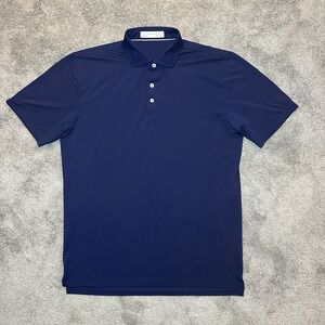 Holderness & Bourne Polo Shirt Mens L Large The Anderson Navy Performance Golf
